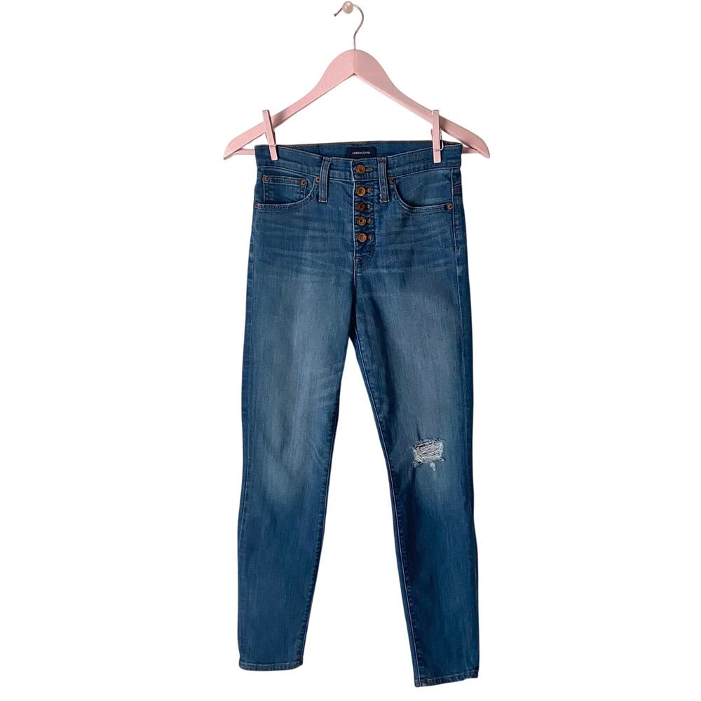 J. Crew 10” High-Rise Toothpick Jeans